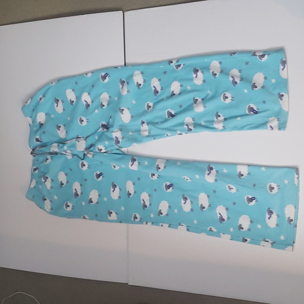 Blue, Sheep pattern Pajama pants